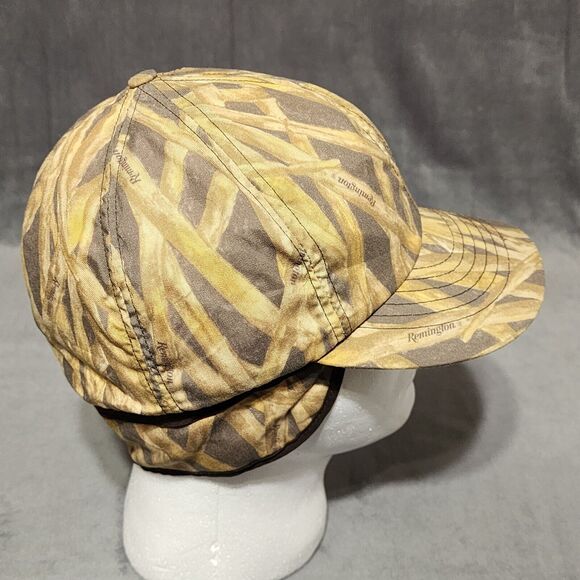 Vintage Cabelas Camo Hat trapper ear flap hat Insulated Size Small Cap - Picture 4 of 9